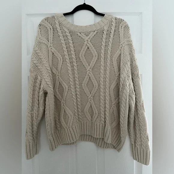 Princess Polly Anaya Oversized Sweater Beige - Picture 2 of 4